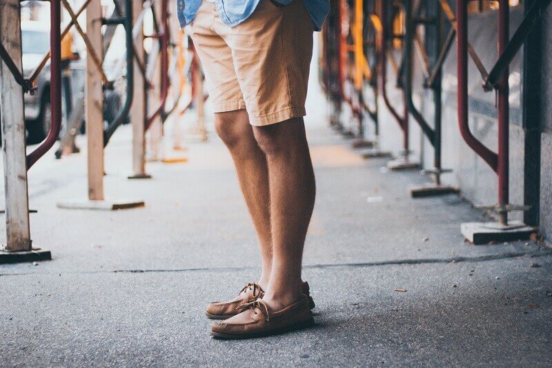 dress shoes with shorts